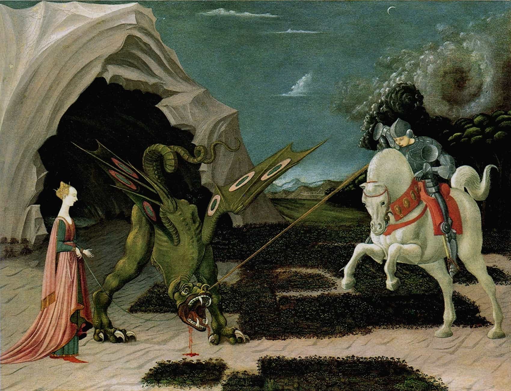 《聖ゲオルギウスと竜》 パオロ・ウッチェロ  【1470年頃】